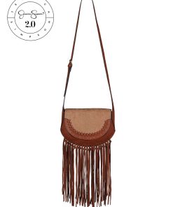 Jessica Simpson 2.0 Ava Saddle Crossbody in Golden Oak