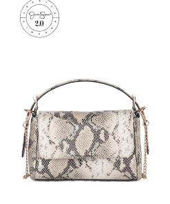 Jessica Simpson 2.0 Luisa Top Handle in Ivory Snake