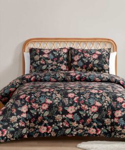 Botanical Embossed Print Duvet Cover Set