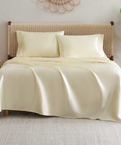 Silky Satin Sheet Set in Antique Golden Honey