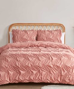 Emmy Textured Comforter Set in Antique Rose