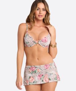 Lettuce Edge String Triangle Top in Animal Control
