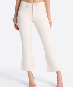 Charmed Ankle Flare in Ecru