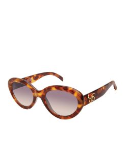 Round Cat Eye Sunglasses in Tortoise