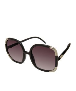 Over-Sized Oval Sunglasses in Black