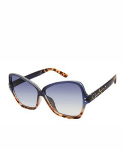 Stylish Butterfly Sunglasses in Blue Tortoise