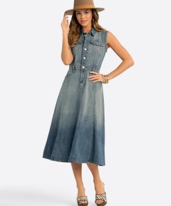 JS Jessica Simpson Denim Dress in Alderwood