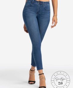 Jessica Simpson 2.0 Debbie High Rise Skinny Jeans in Brook