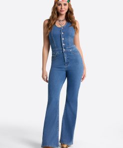 Flare Jumpsuit in Whispered