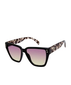 Star Studded Cat Eye Sunglasses in Black and Tortoise