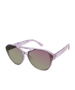 Aviator Sunglasses in Lilac Marble