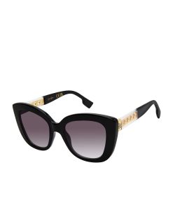 Glamorous Cat Eye Sunglasses in Black & Clear
