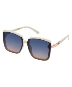 Oversized Fashionable Square Sunglasses in Cream