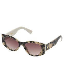 Slim Cat Eye Sunglasses in Animal Print