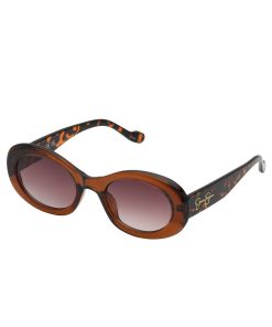 Iconic Vintage Oval Sunglasses in Brown & Tortoise