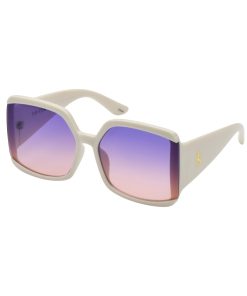 Stylish Square Sunglasses in Cream