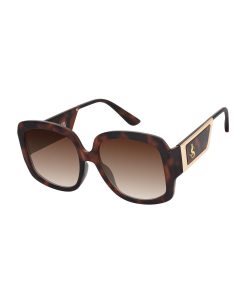 Chic Oversize Square Sunglasses in Oatmeal & Tortoise