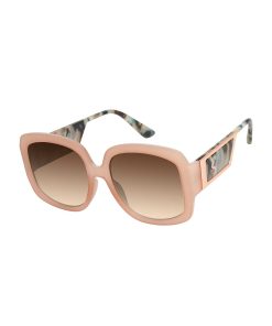 Chic Oversize Square Sunglasses in Tan & Tortoise