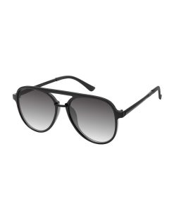 Stylish Aviator Metal Bridge Sunglasses in Black