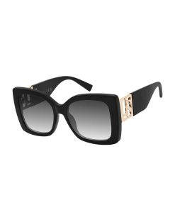 Luxe Oversized Square Sunglasses in Black
