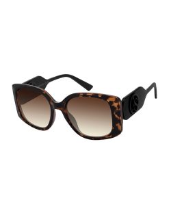 Chic Rectangle Tapered Temple Sunglasses in Tortoise & Black