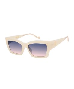 Modern Cat Eye Sunglasses in Ivory