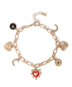 Gold Assorted Charm Bracelet