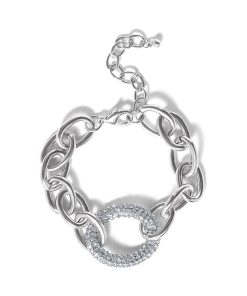Bold Silver Link Bracelet