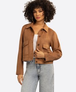 JS Jessica Simpson Martina Jacket in Apple Cinnamon