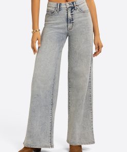 JS Jessica Simpson Memphis High Rise Wide Leg Jean in Crush