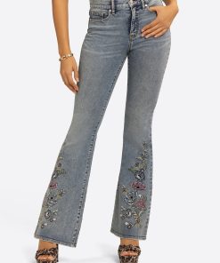 JS Jessica Simpson Hollywood High Rise Flare Jean in Boone