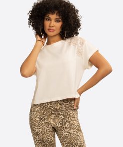 JS Jessica Simpson Suri Tee in Gardenia-Indra