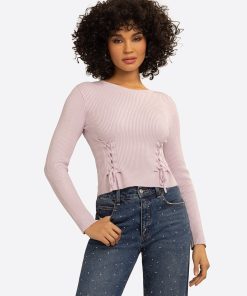 JS Jessica Simpson Taira Top in Lavender Frost
