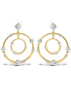 Orbital Crystal Drop Earrings