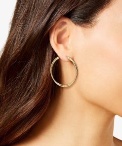Double Hoop Faceted Earrings