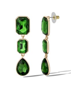 Emerald Green Drop Earrings