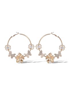 Accented Hoop Earrings