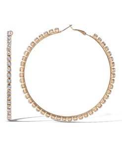 Crystal Hoop Earring