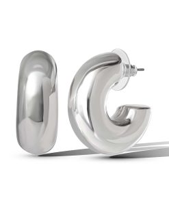 Silver Hoop Earrings