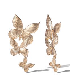 Cascading Butterfly Statement Earrings