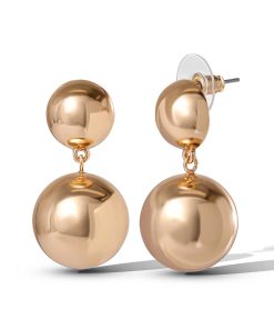 Drop Round Ball Dangle Earring