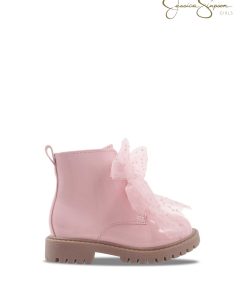 Toddler Daria Sneaker Double Bow in Blush