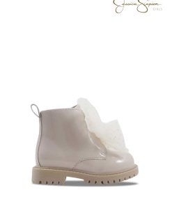 Toddler Daria Sneaker Double Bow in Cream