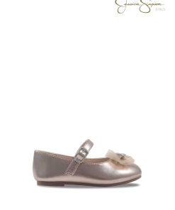 Toddler Amy Bow Ballet Flat in Champagne