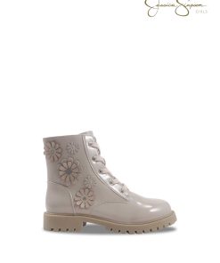 Girls Daria Shay Boot in Cream