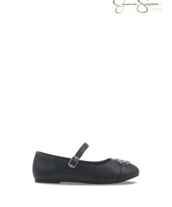 Girls Amy Ivie Flat in Black