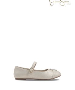 Girls Amy Ivie Flat in Champange