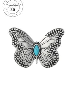 Jessica Simpson 2.0 Butterfly Turquoise Brooch