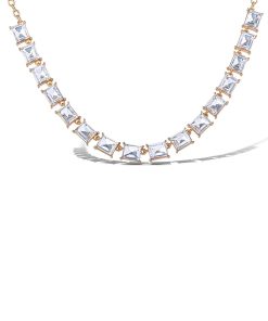 Crystal Stone Frontal Necklace