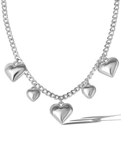 5 Heart Necklace